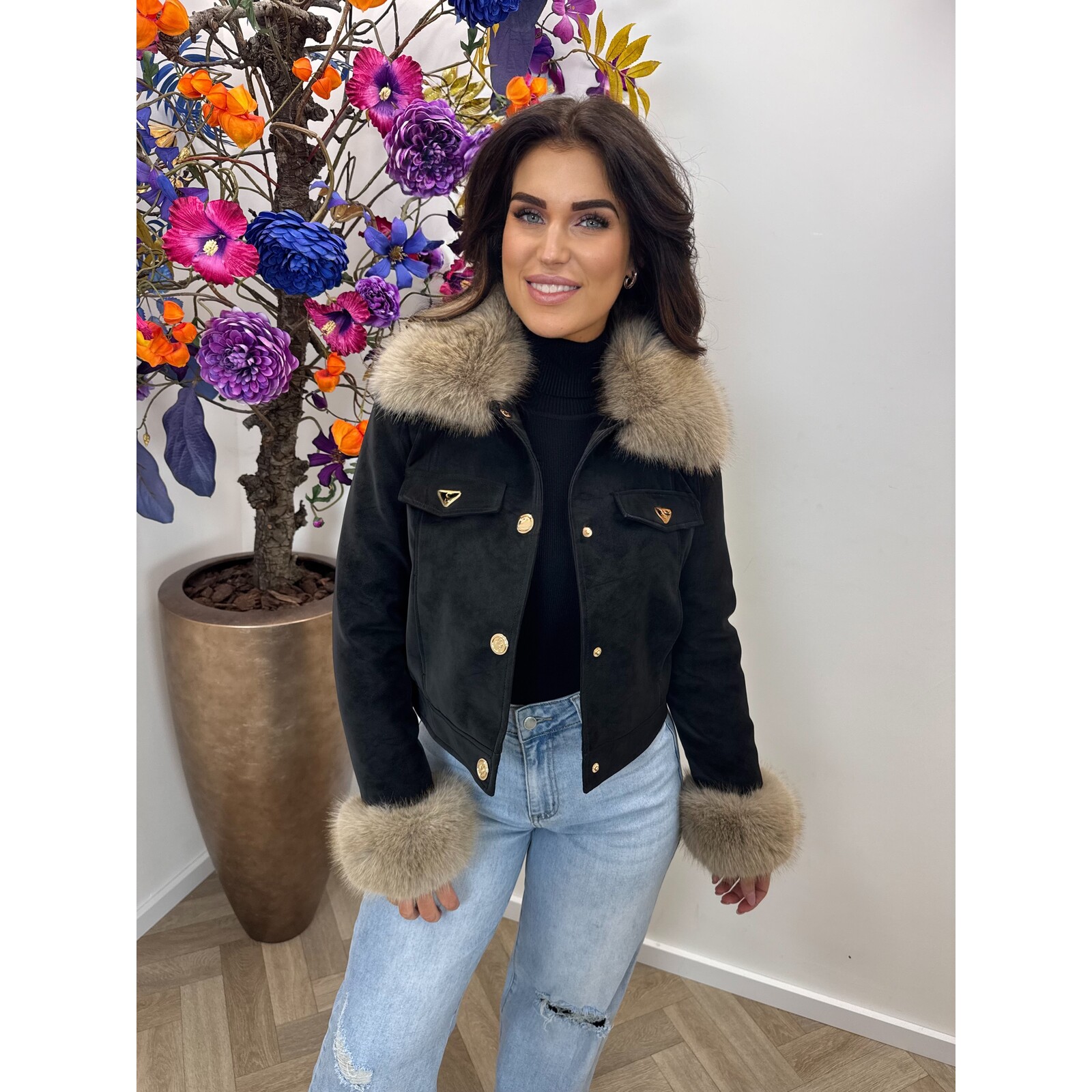 Jacket Loveley S-56102A Black