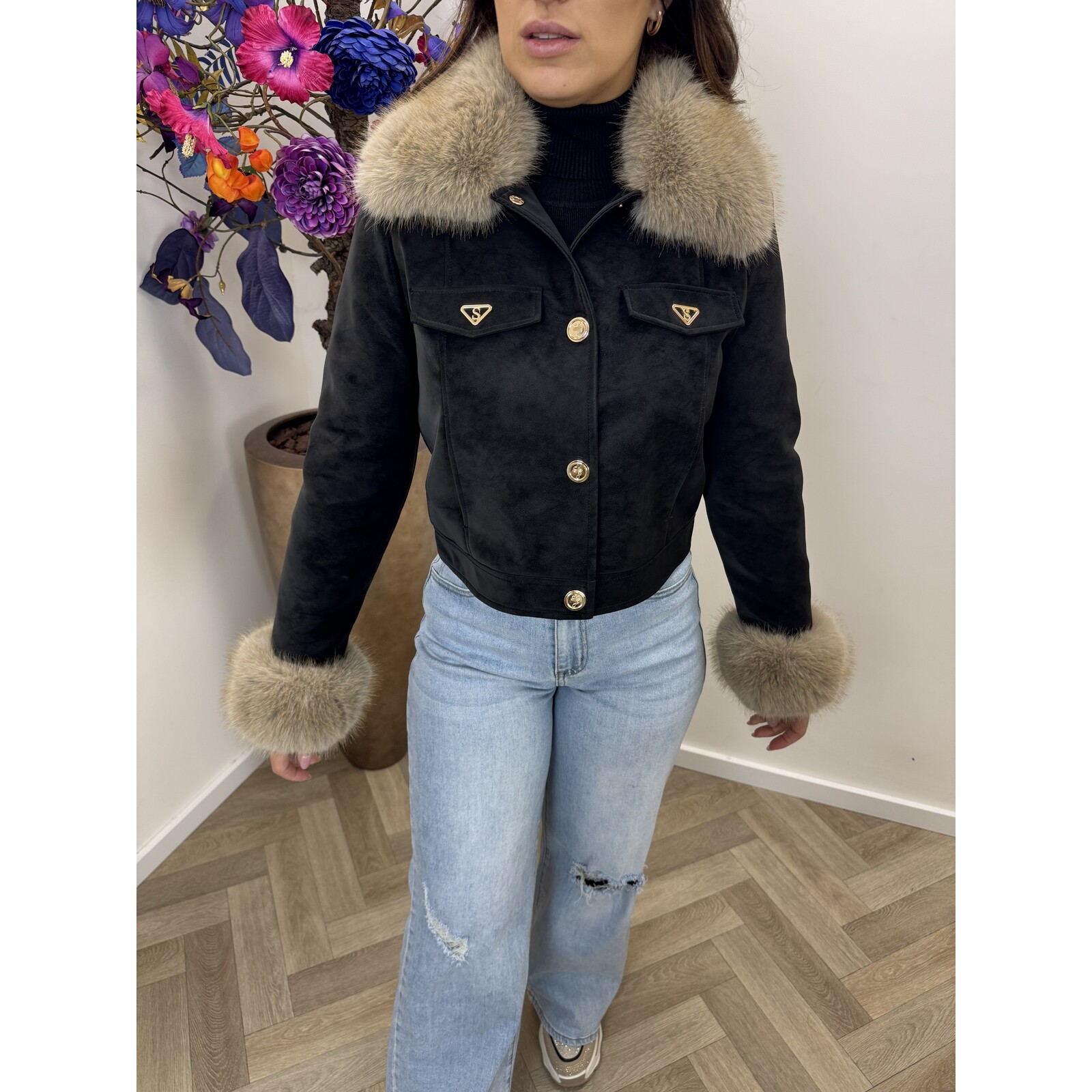 Jacket Loveley S-56102A Black