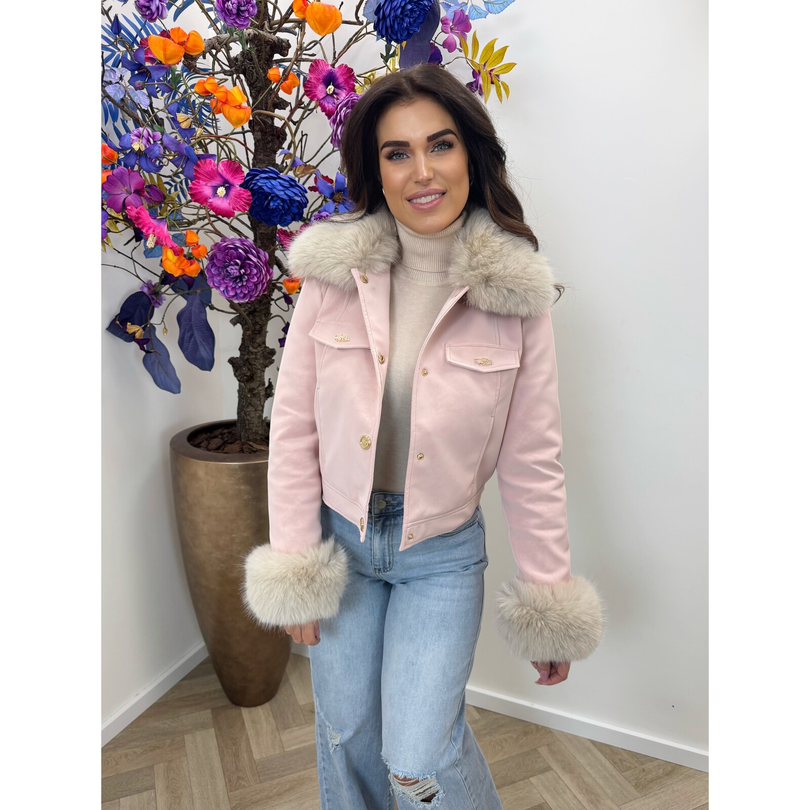 Jacket Loveley  S-56102A Pink