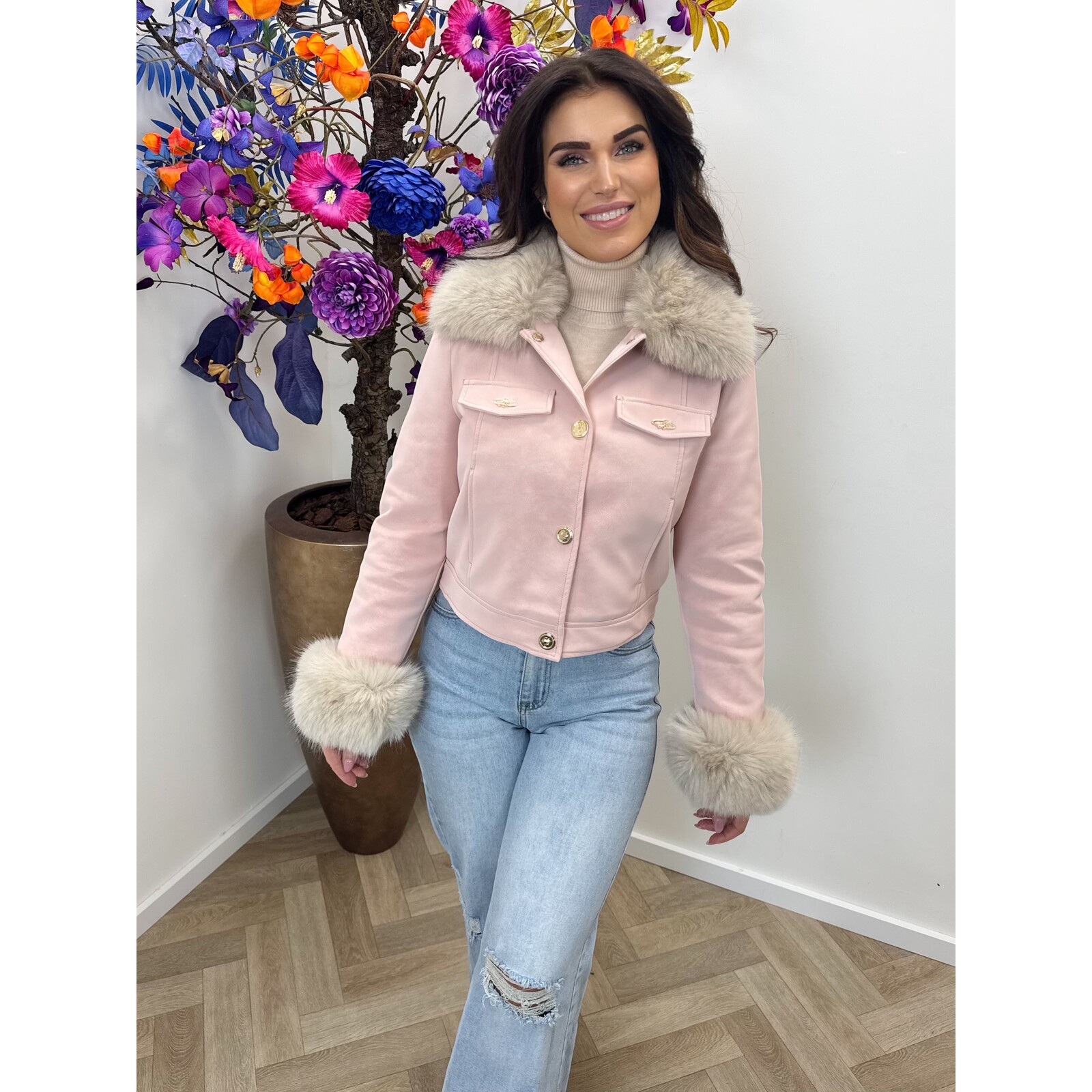 Jacket Loveley  S-56102A Pink