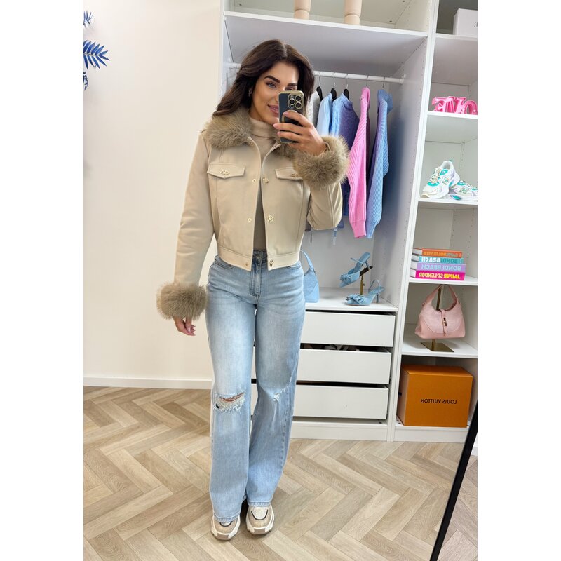 Jacket Loveley S-56102A Beige