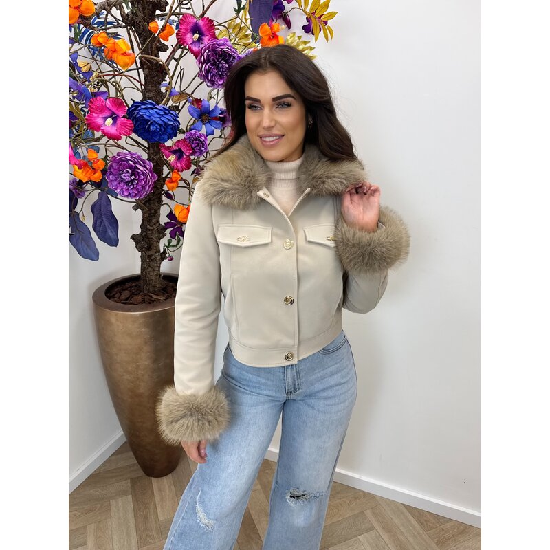 Jacket Loveley S-56102A Beige