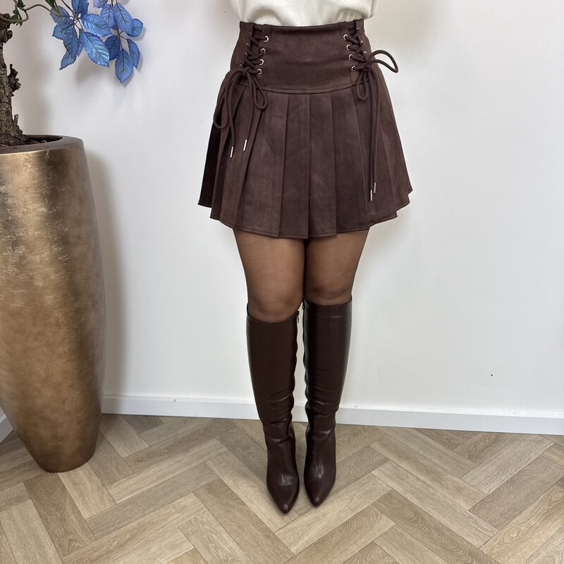 Skort suede Lizzy Choco 2105