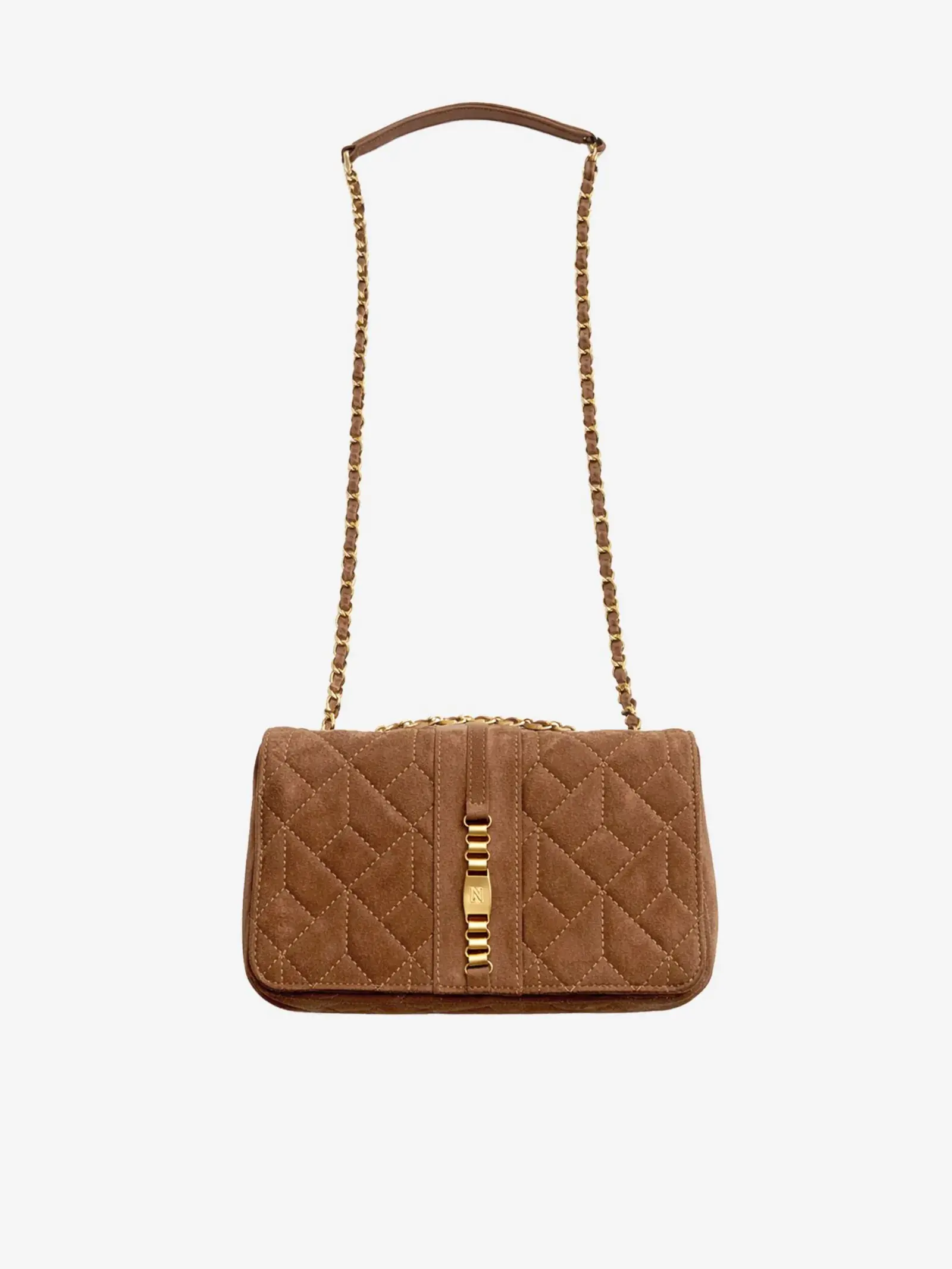 Nikkie Bag Ann Suede Walnut Nikkie