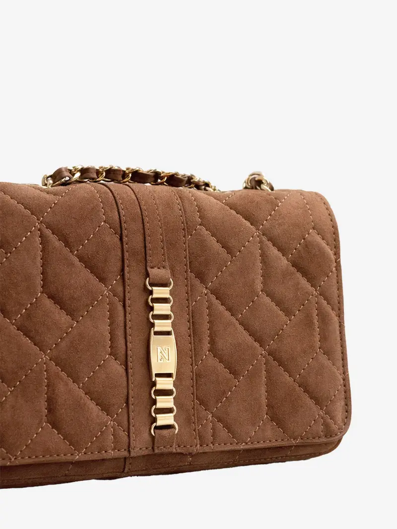 Bag Ann Suede Walnut Nikkie