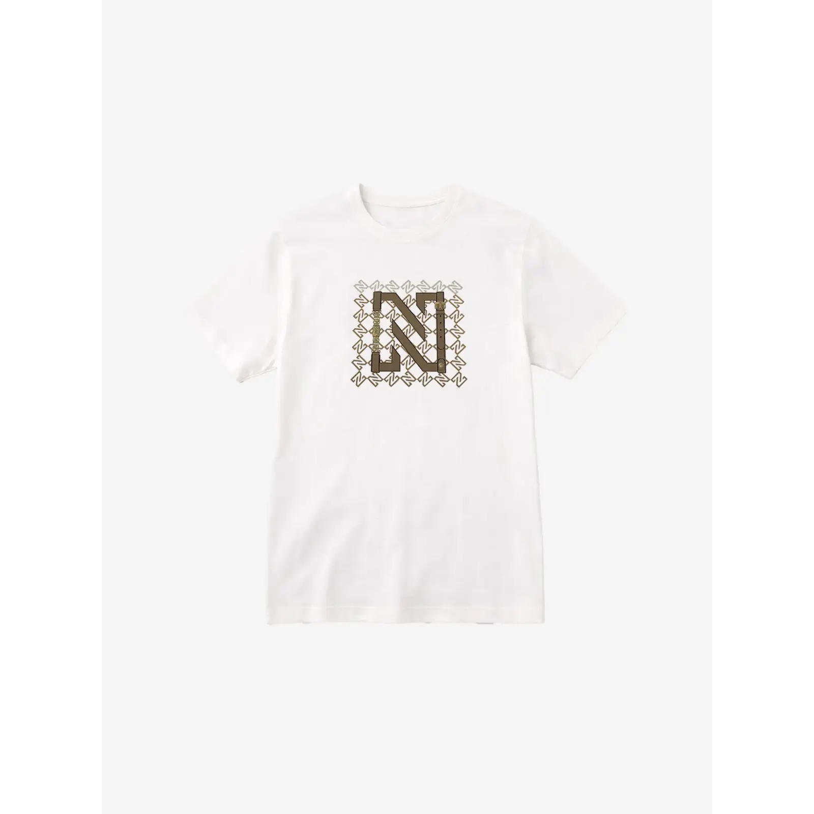 Nikkie T-Shirt chain Star white / Travertine Nikkie