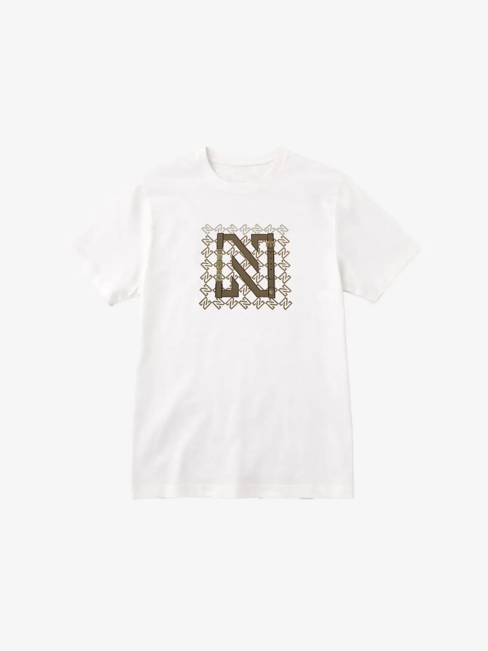 Nikkie T-Shirt chain Star white / Travertine Nikkie