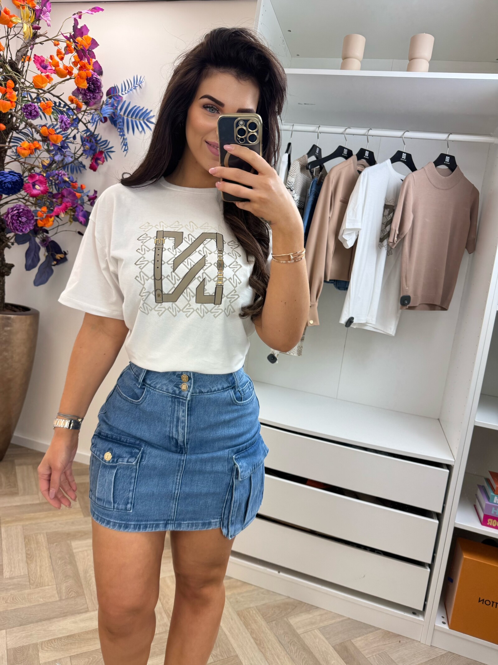 Nikkie Skirt Piciba Denim Light blue Nikkie