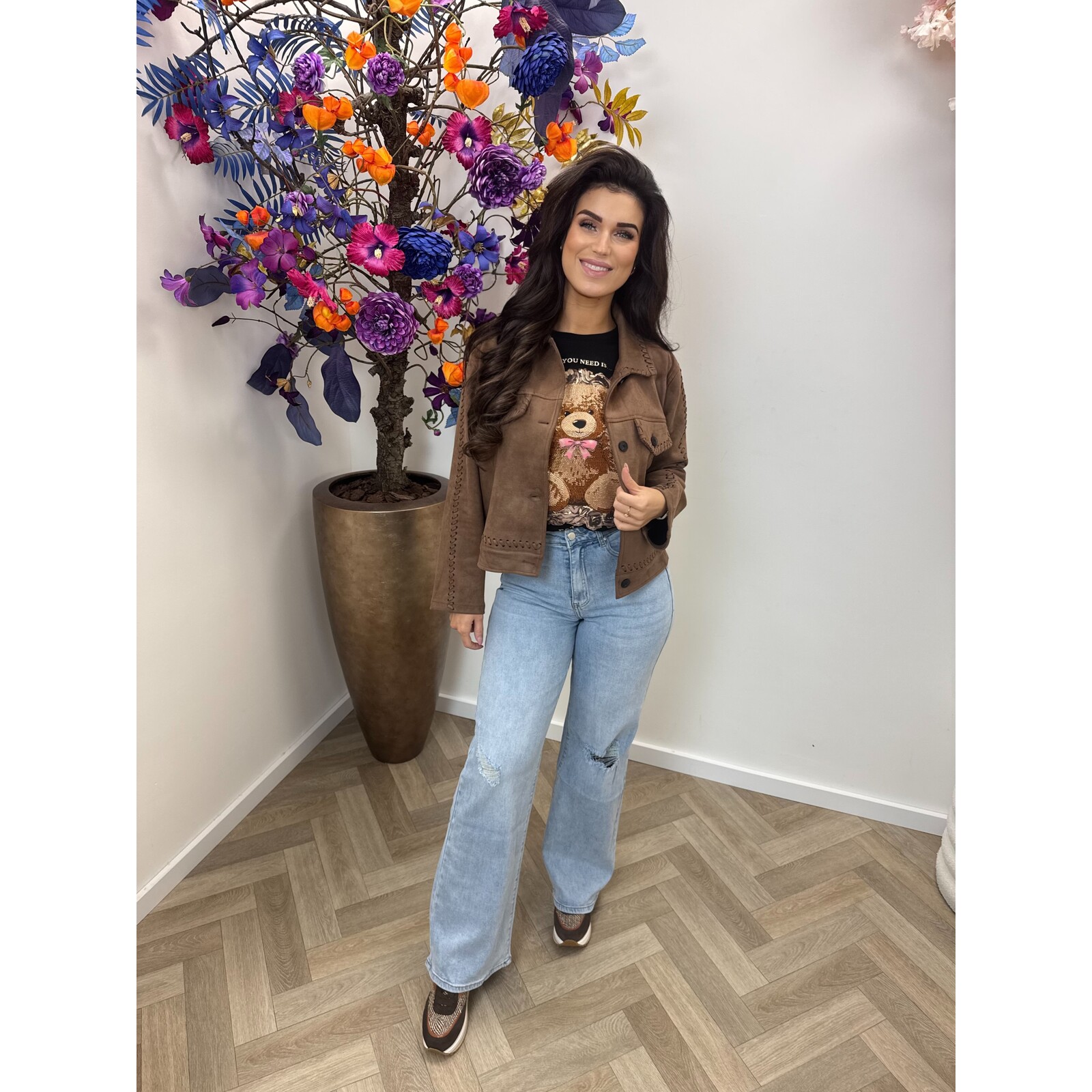 Jacket Jasmine suede 79993