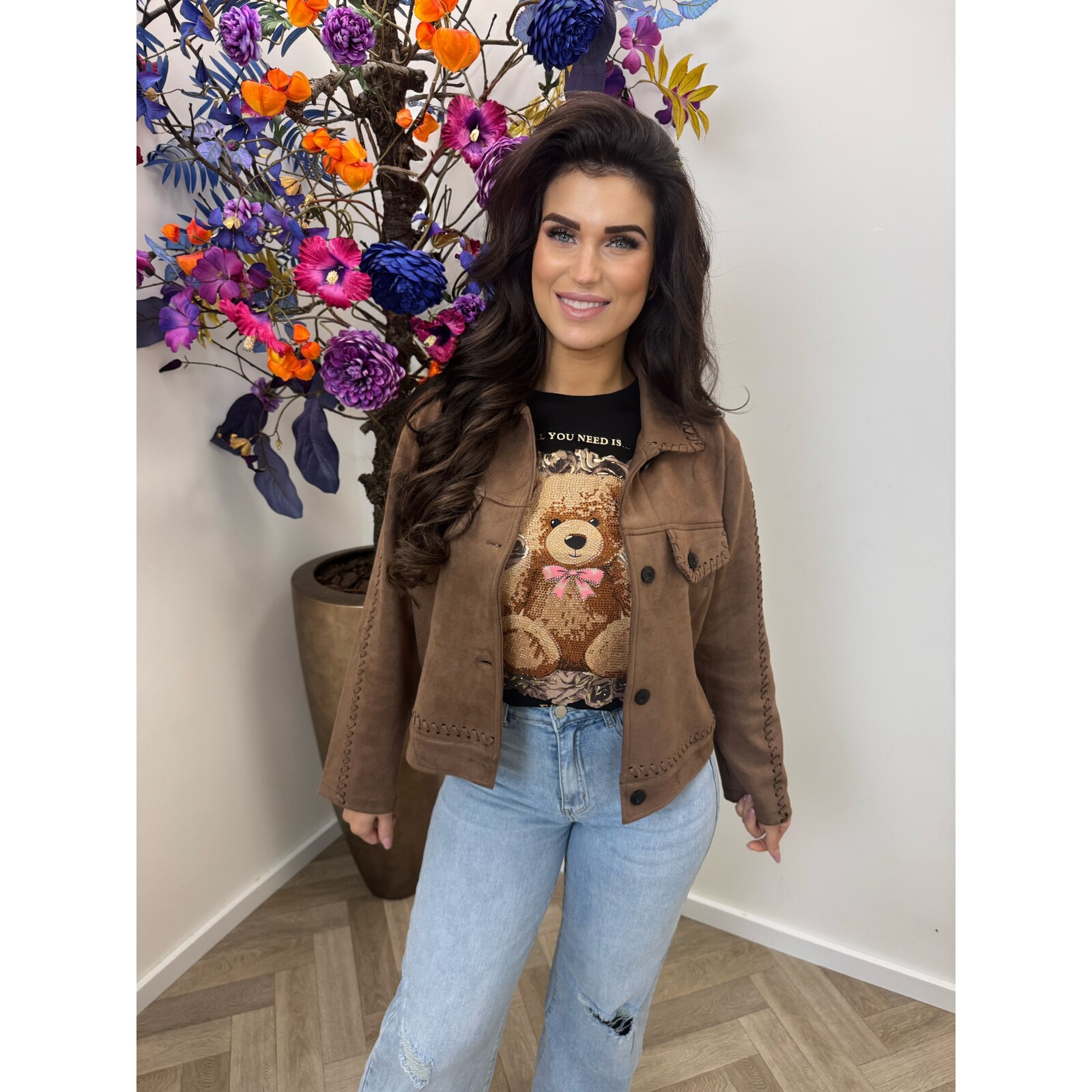 Jacket Jasmine suede 79993