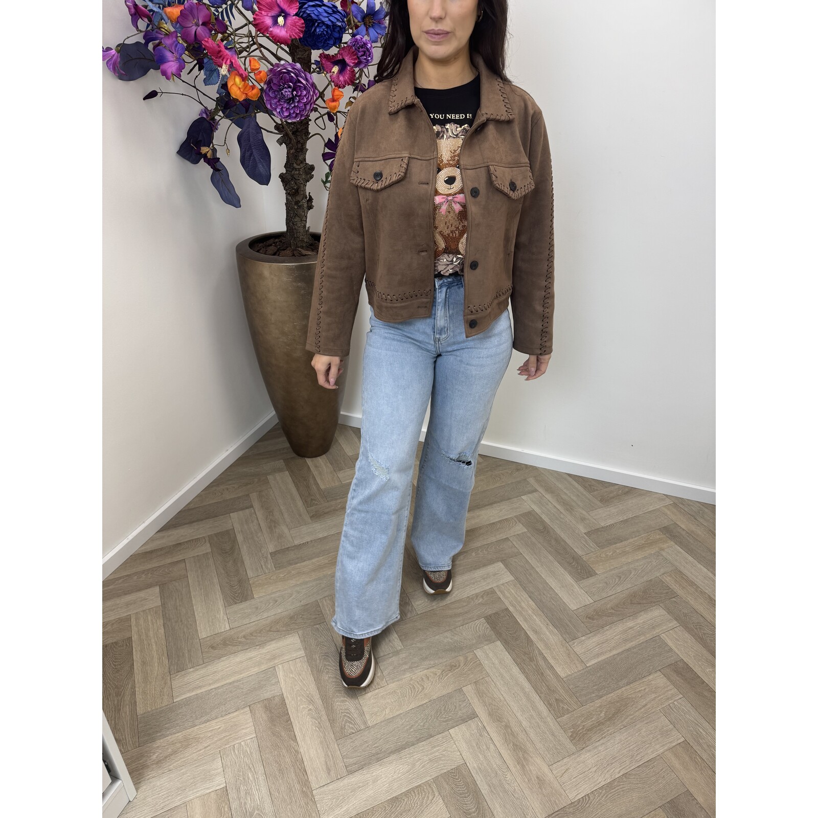 Jacket Jasmine suede 79993