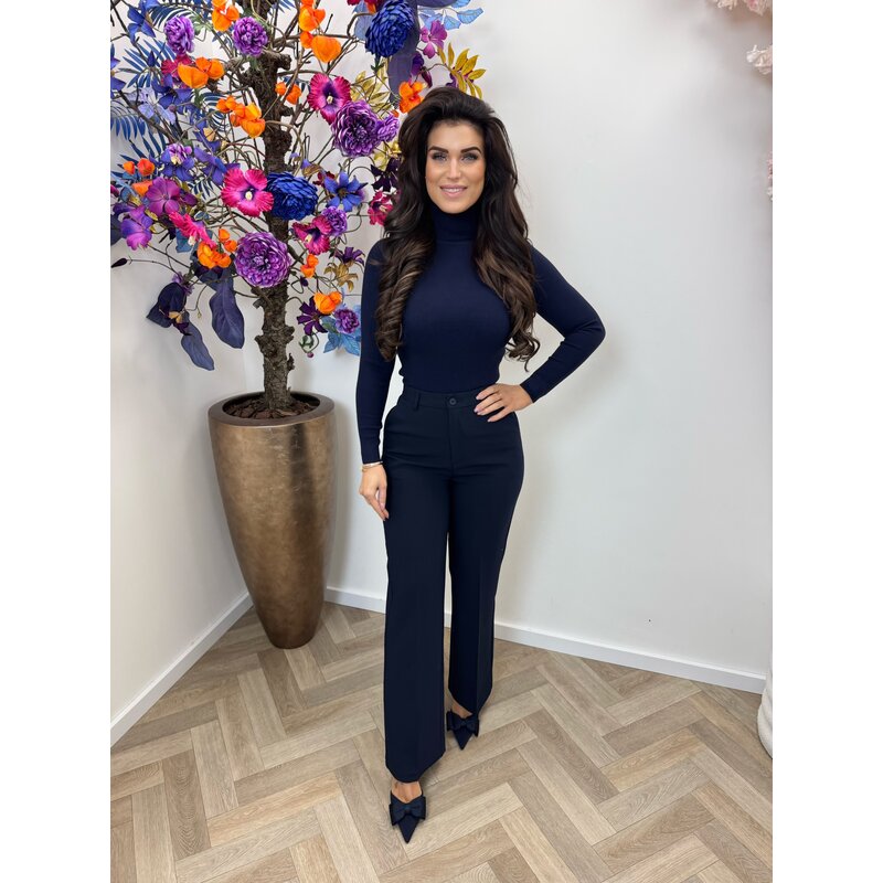 Basic col top H-8658 Navy