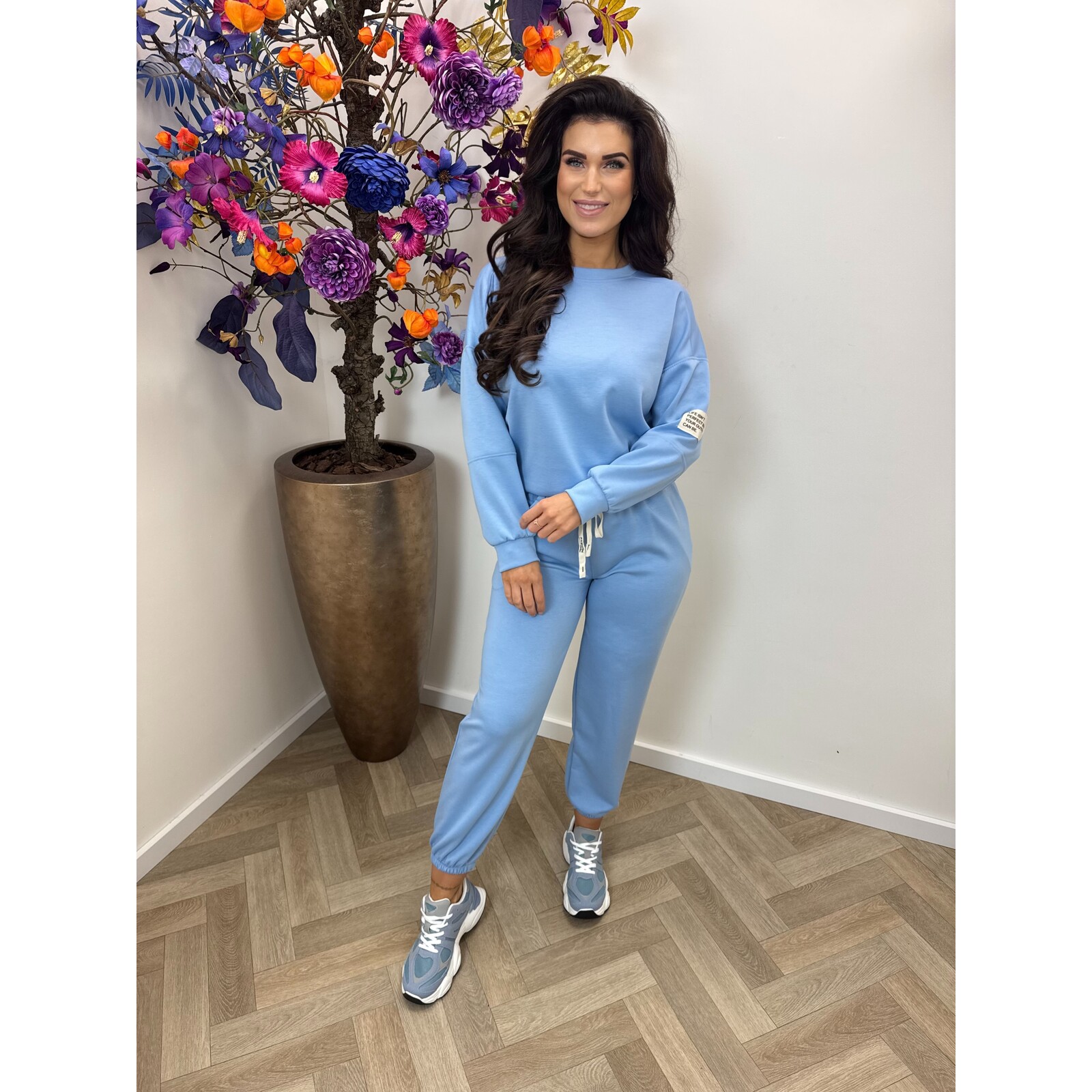 2 delig pak embleem Light Blue