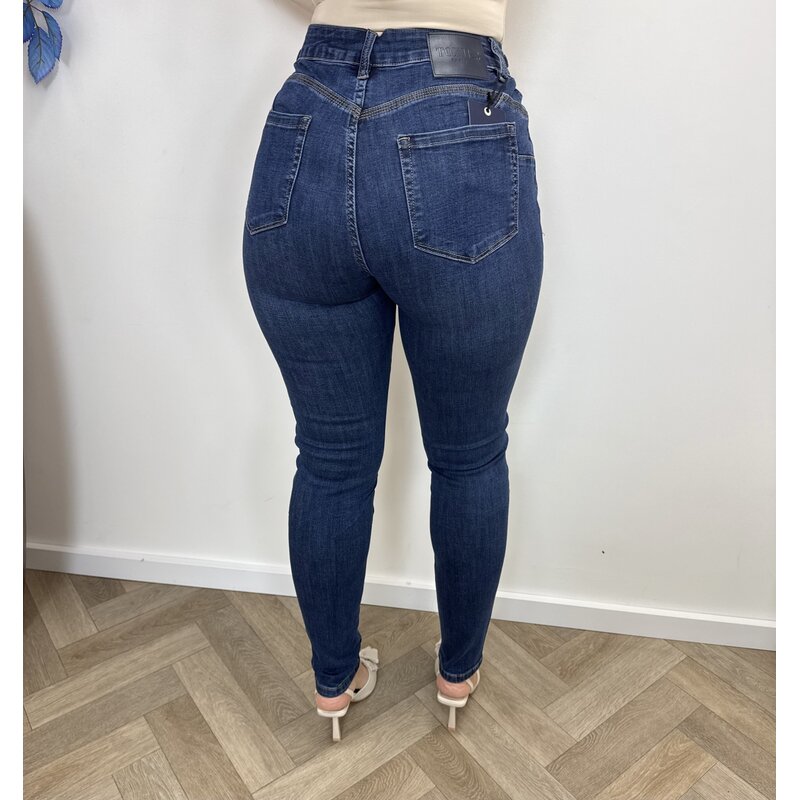 Jeans skinny Blue with Gold detail H2733