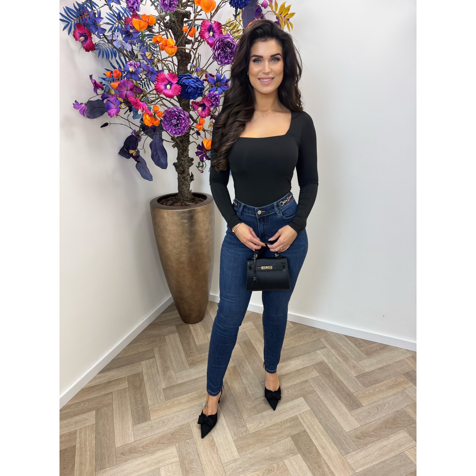 Basic travel top By swan HS9066 Black