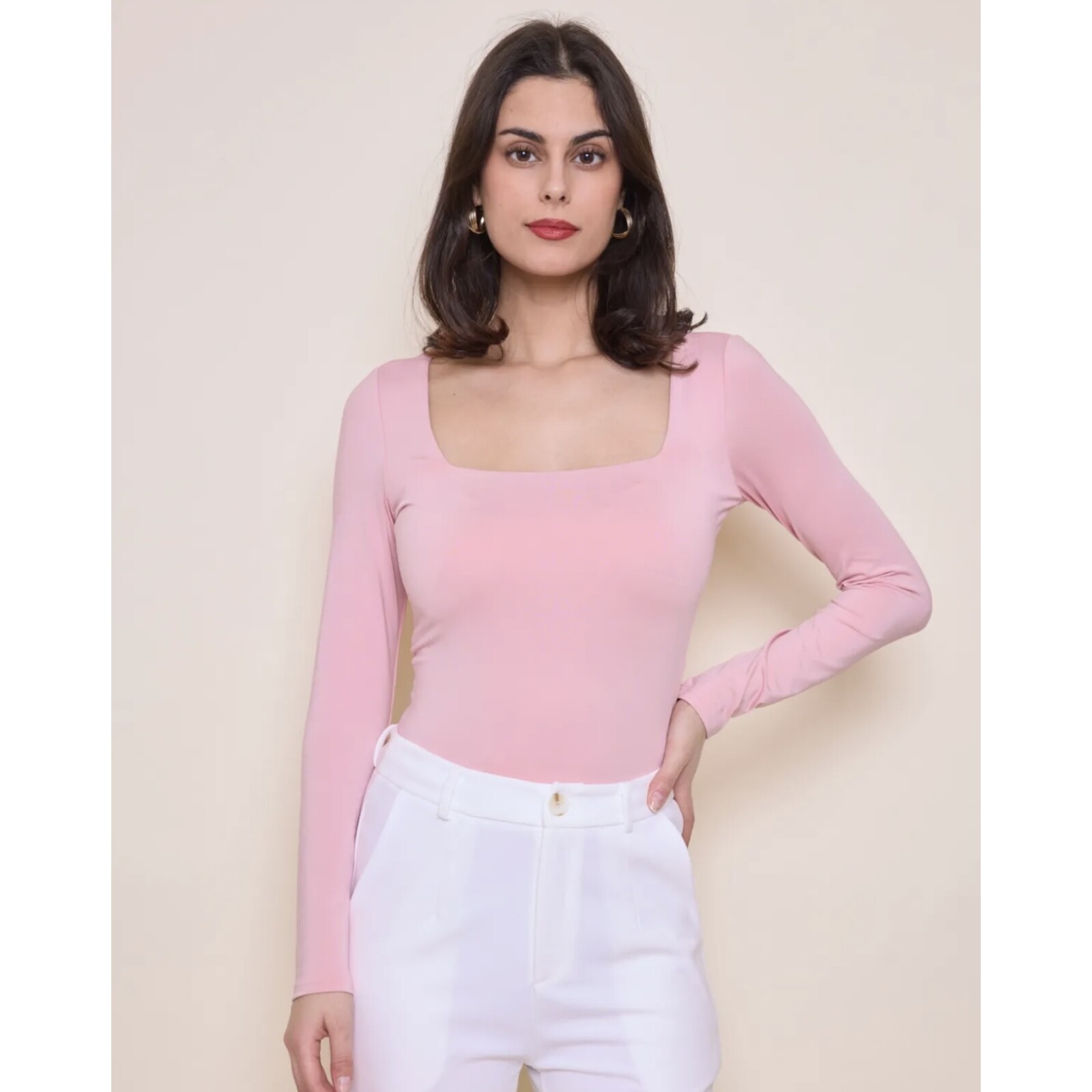 Basic travel top By Swan Pink HS9066