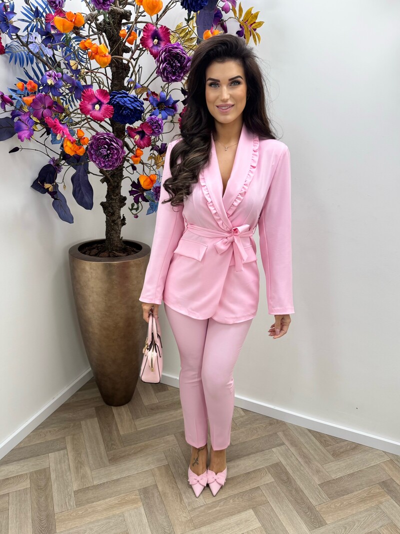 2 delige set Trixy ruffle  Pink
