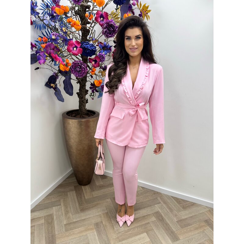 2 delige set Trixy ruffle  Pink