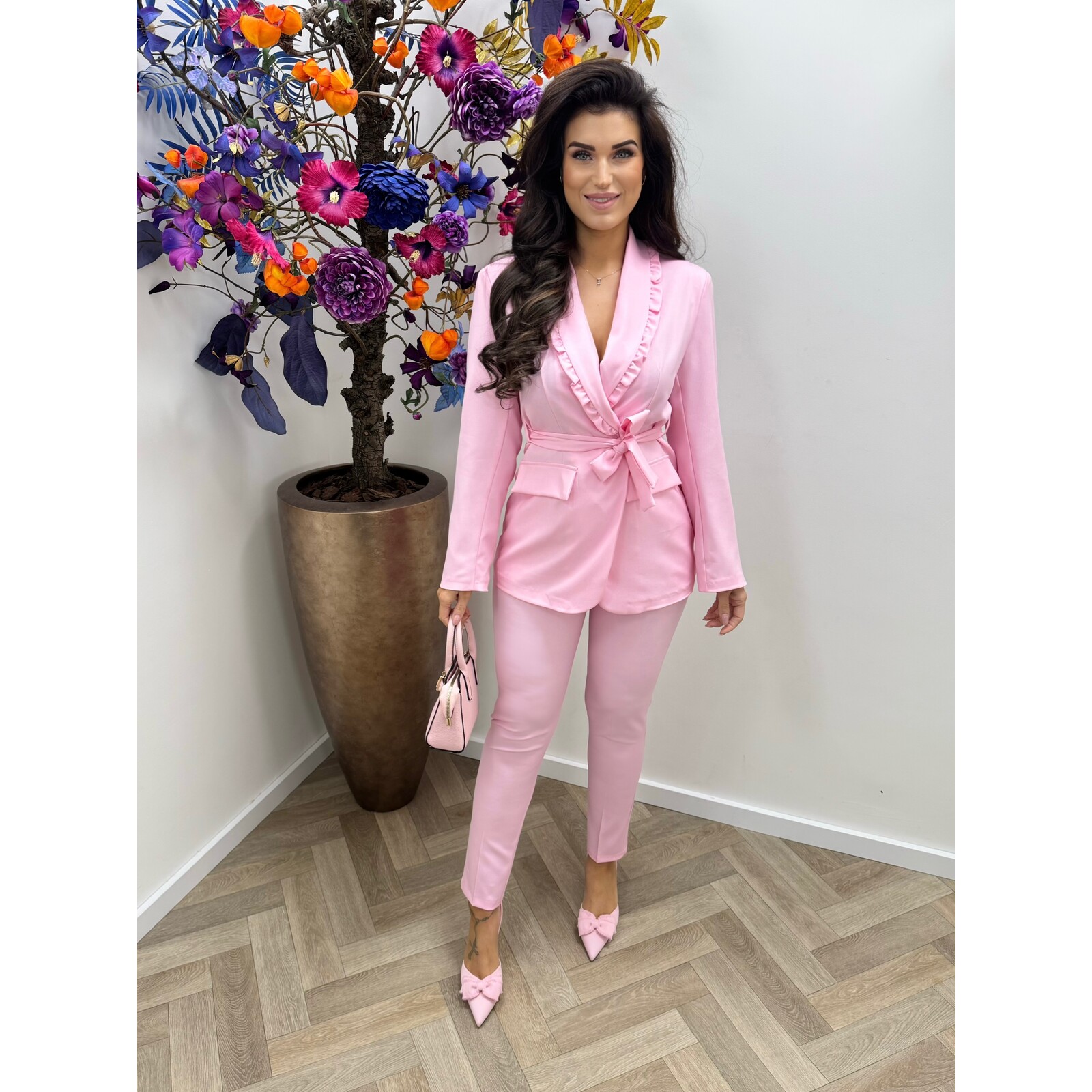 2 delige set Trixy ruffle  Pink