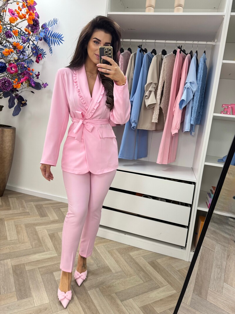 2 delige set Trixy ruffle  Pink