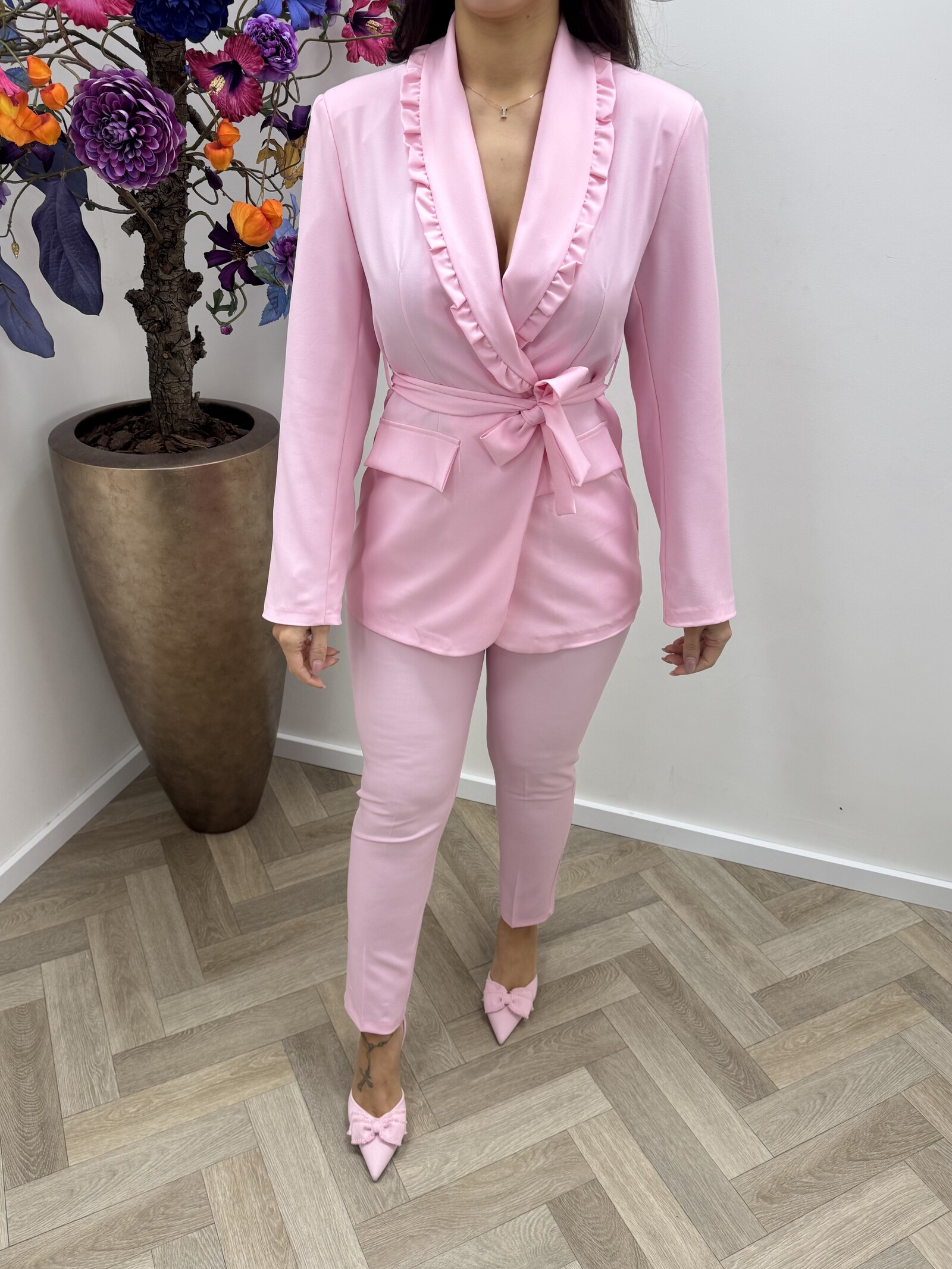 2 delige set Trixy ruffle  Pink