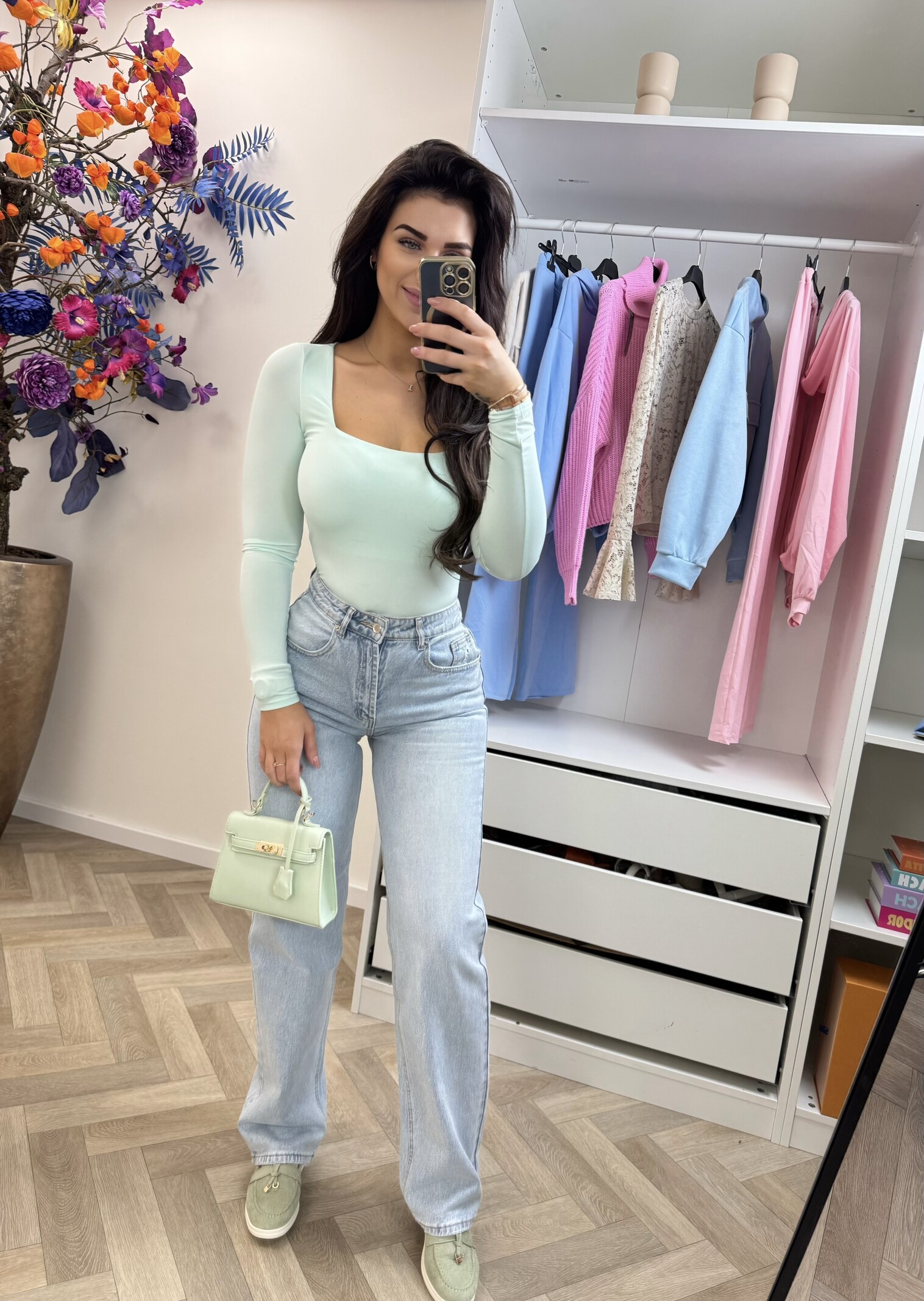 Basic travel top By Swan HS9066 Mint