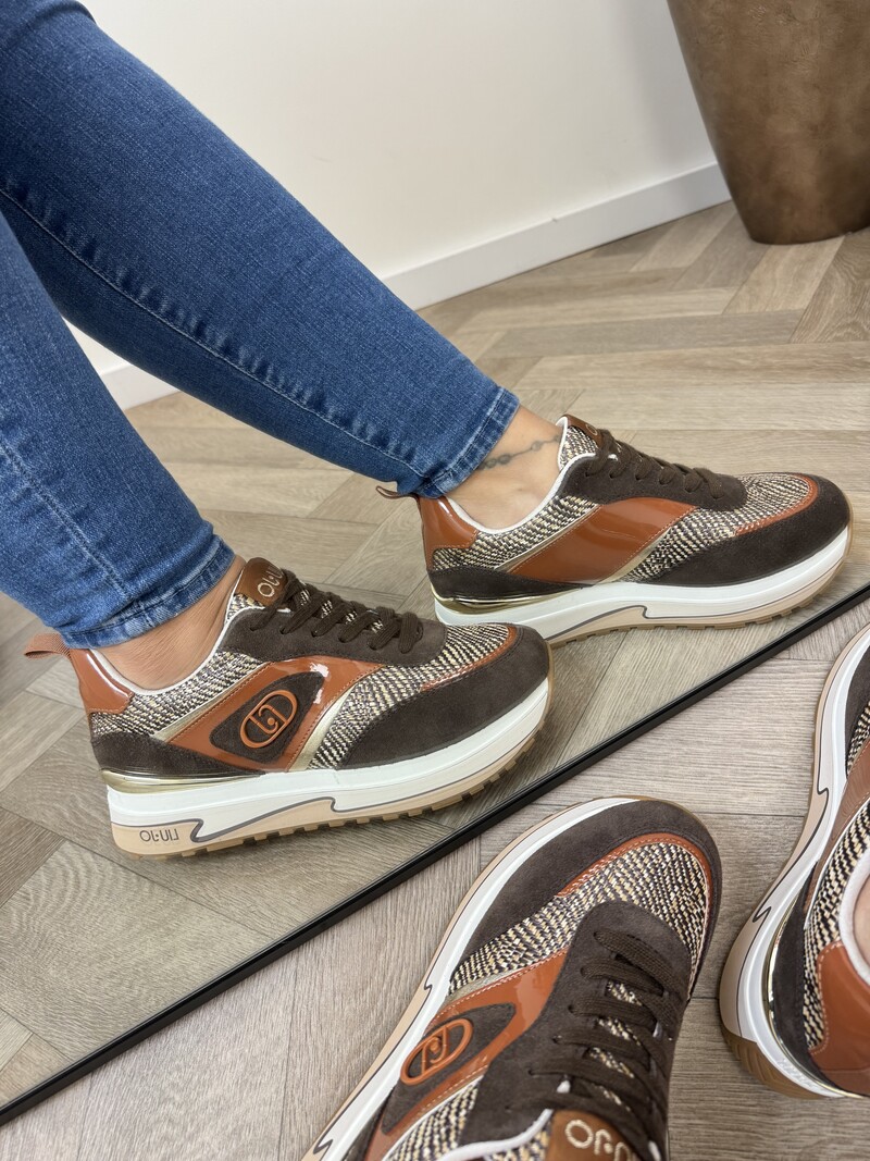 Sneakers Maxi Wonder Brown Suede Liu Jo 1883
