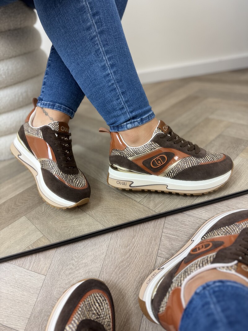 Sneakers Maxi Wonder Brown Suede Liu Jo 1883