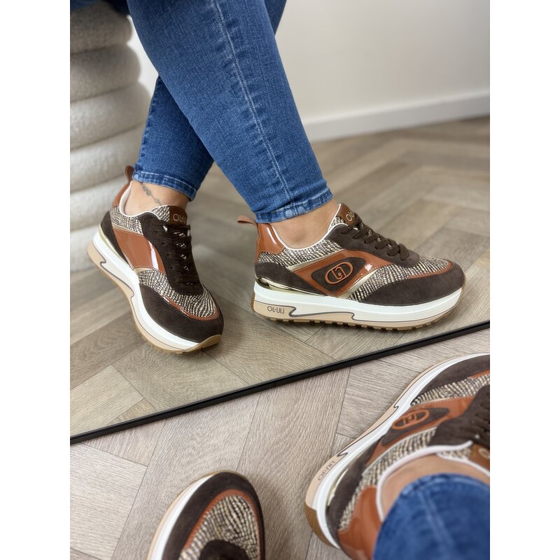 Sneakers Maxi Wonder Brown Suede Liu Jo 1883