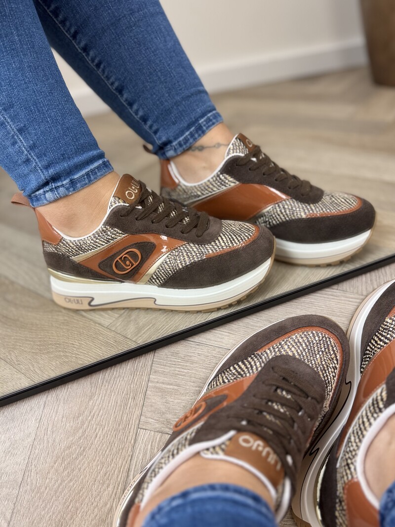 Sneakers Maxi Wonder Brown Suede Liu Jo 1883