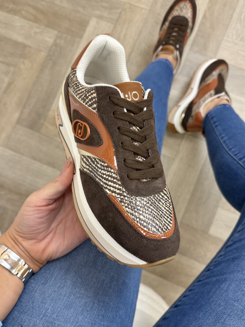 Sneakers Maxi Wonder Brown Suede Liu Jo 1883