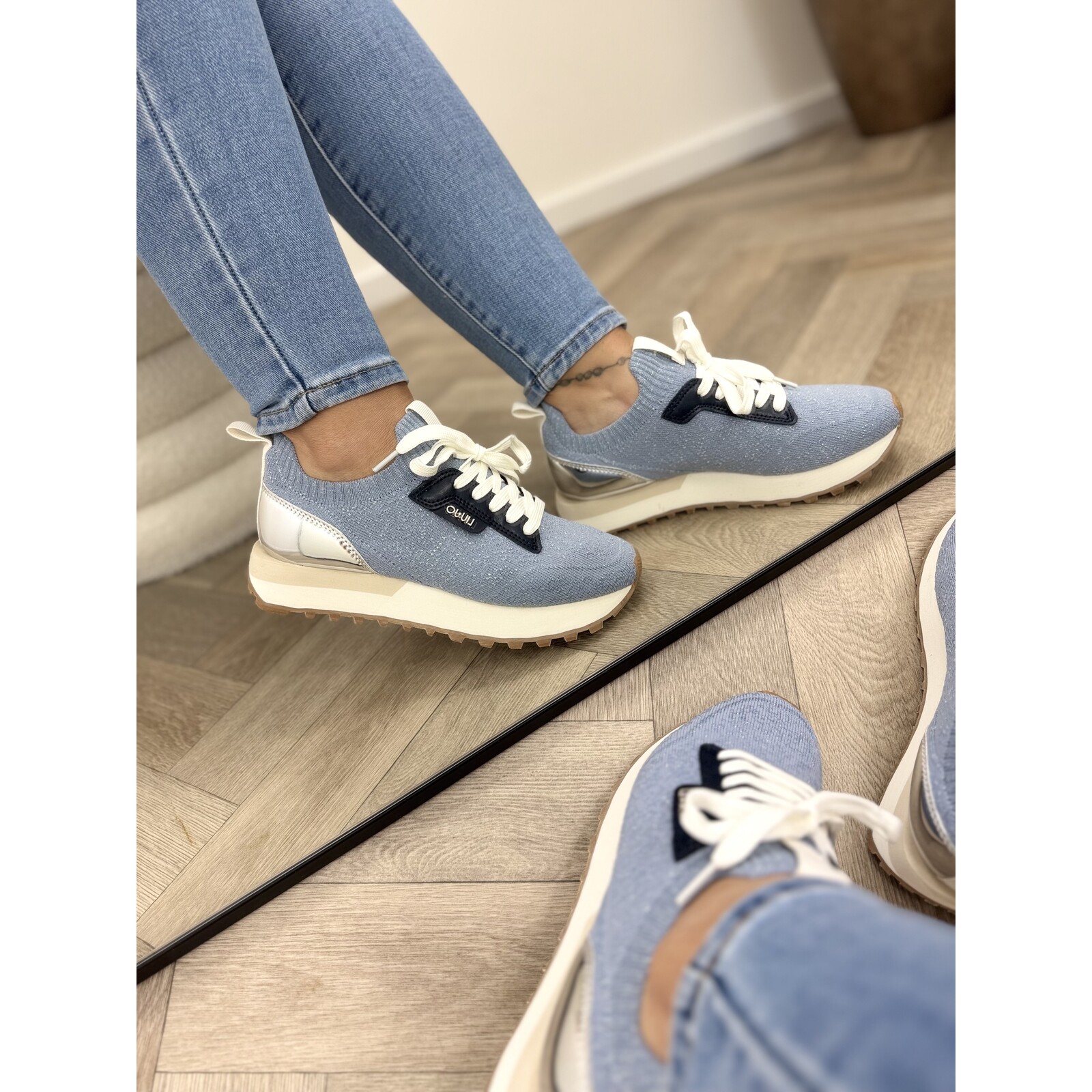 Liu-Jo Sneakers Evelyn Metallic Glitter Liu Jo Blue 1880