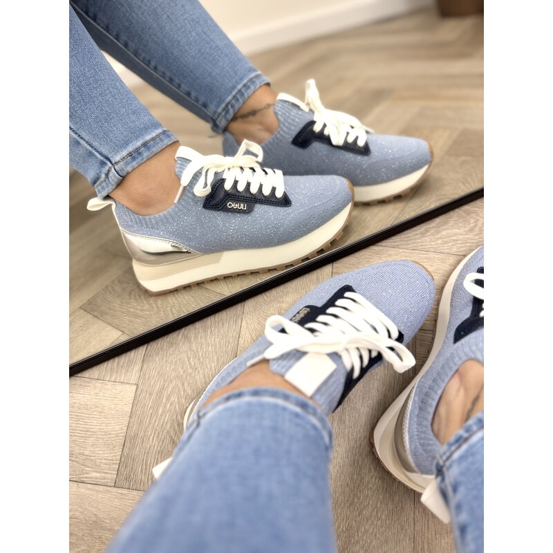 Sneakers Evelyn Metallic Glitter Liu Jo Blue 1880