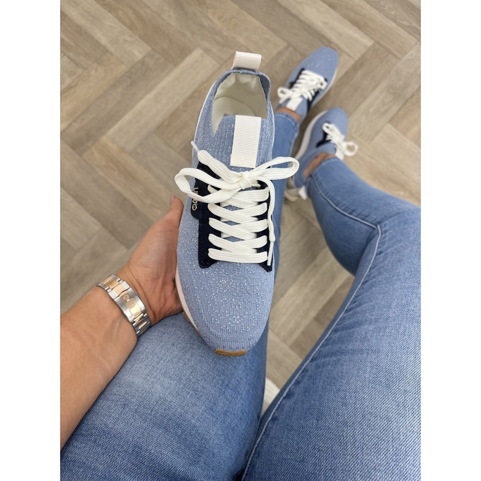Liu-Jo Sneakers Evelyn Metallic Glitter Liu Jo Blue 1880
