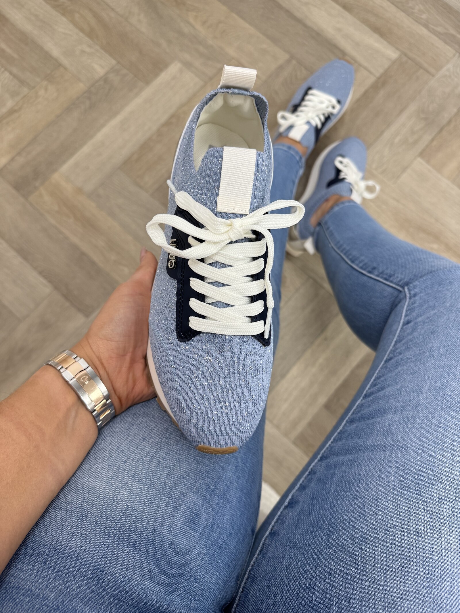 Liu-Jo Sneakers Evelyn Metallic Glitter Liu Jo Blue 1880