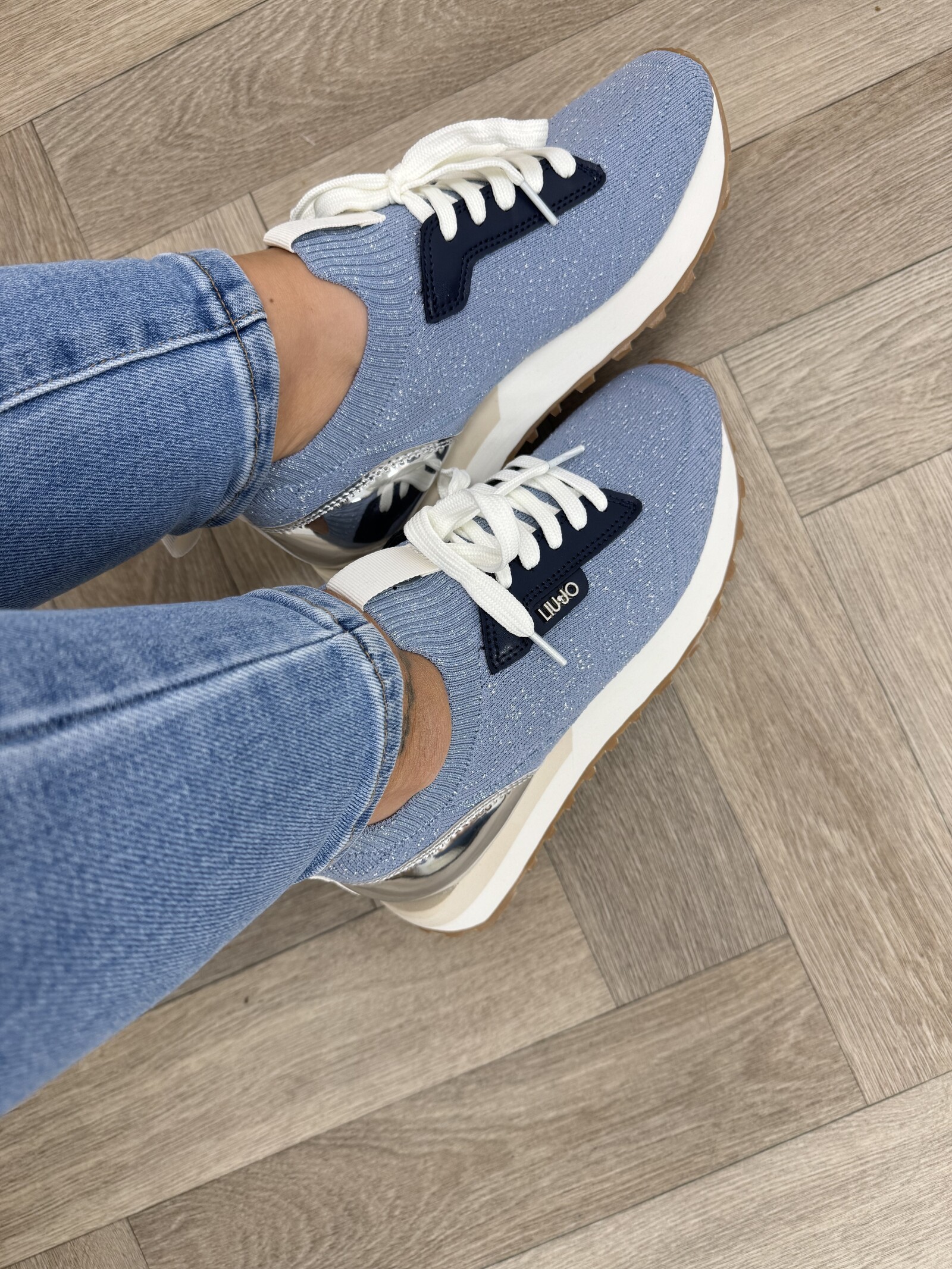 Liu-Jo Sneakers Evelyn Metallic Glitter Liu Jo Blue 1880