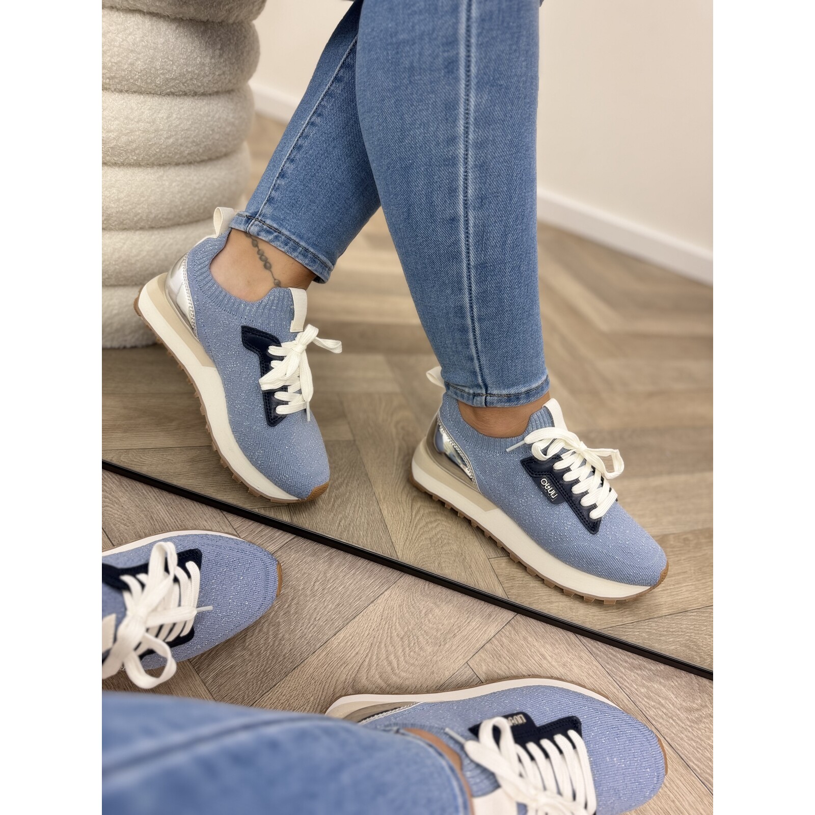 Liu-Jo Sneakers Evelyn Metallic Glitter Liu Jo Blue 1880