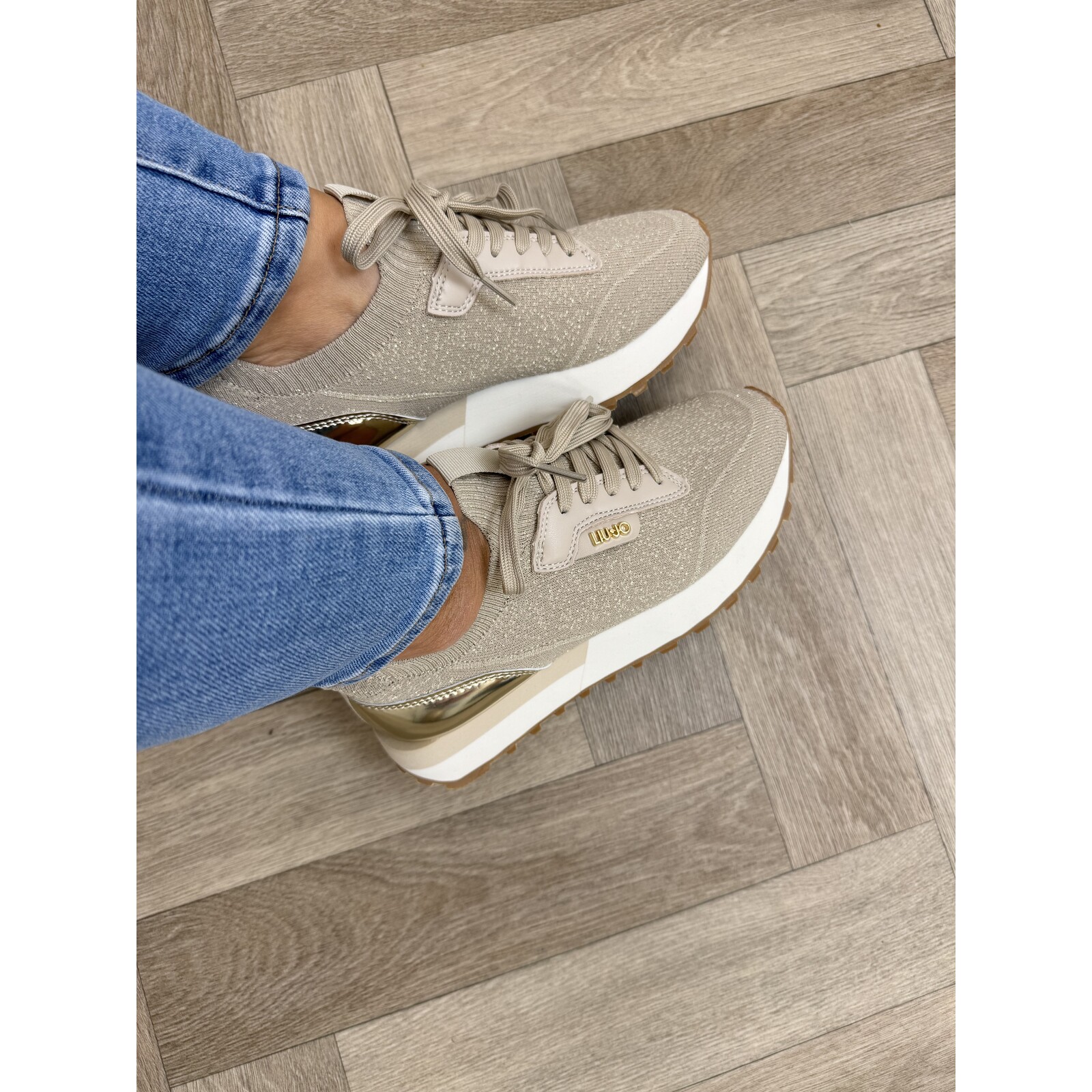 Liu-Jo Sneakers Evelyn Metallic Glitter Liu Jo Gold 1886