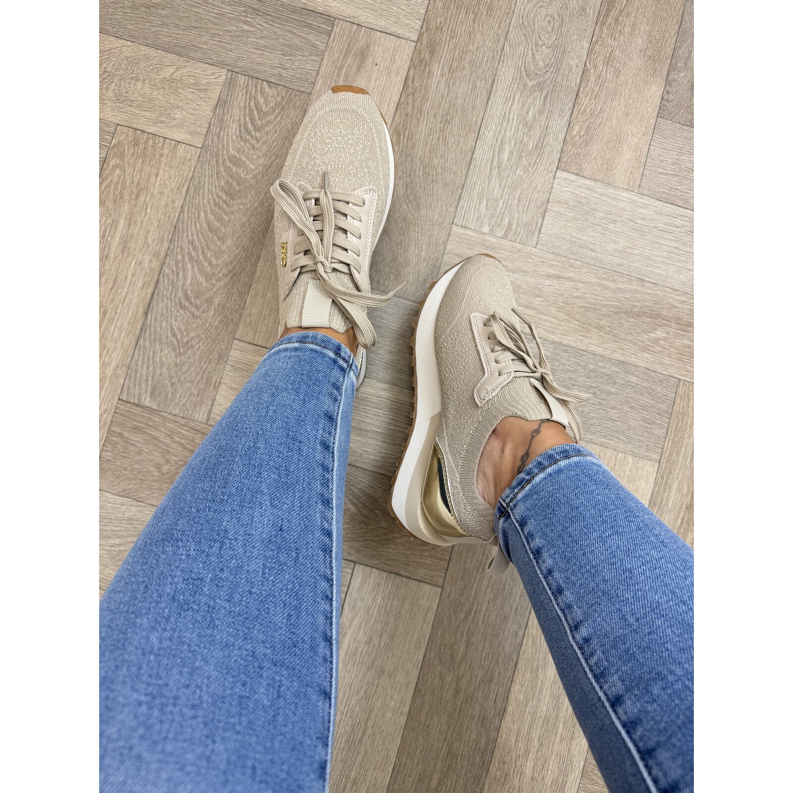 Liu-Jo Sneakers Evelyn Metallic Glitter Liu Jo Gold 1886