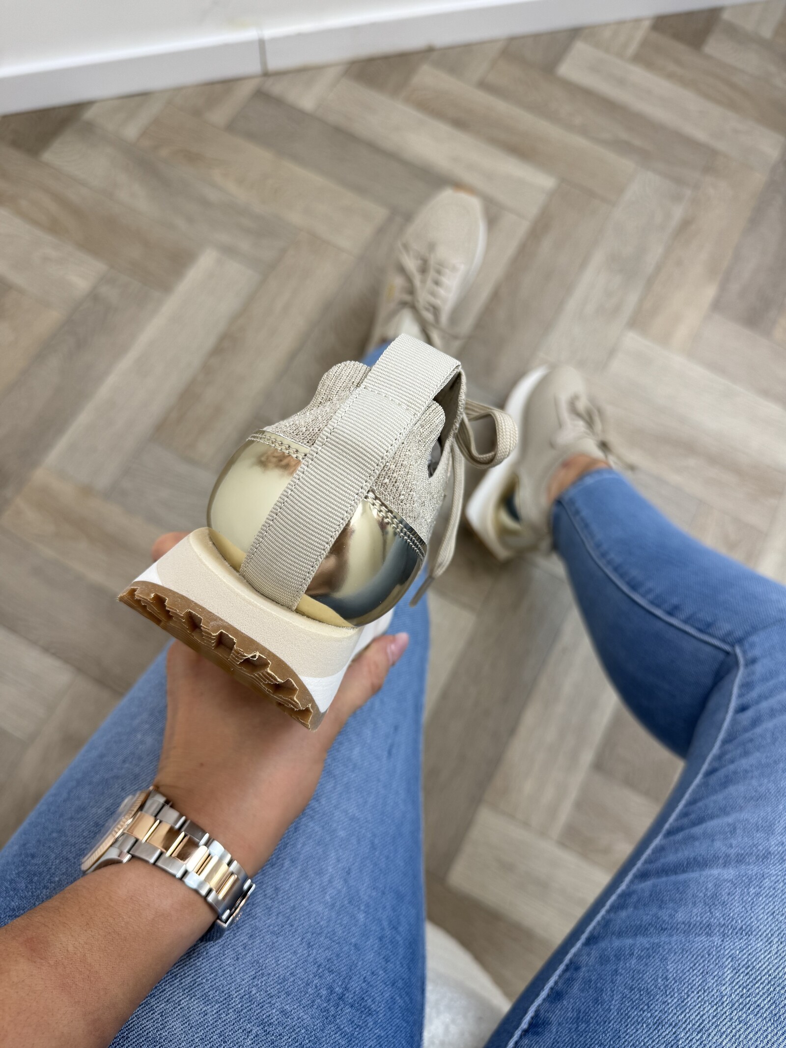 Liu-Jo Sneakers Evelyn Metallic Glitter Liu Jo Gold 1886