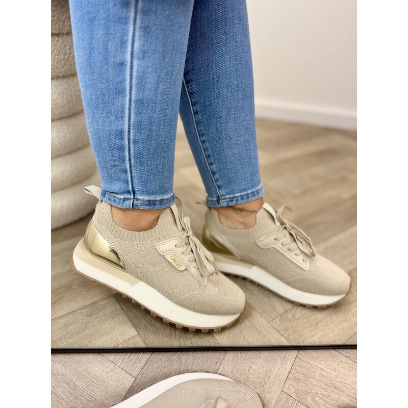 Sneakers Evelyn Metallic Glitter Liu Jo Gold 1886