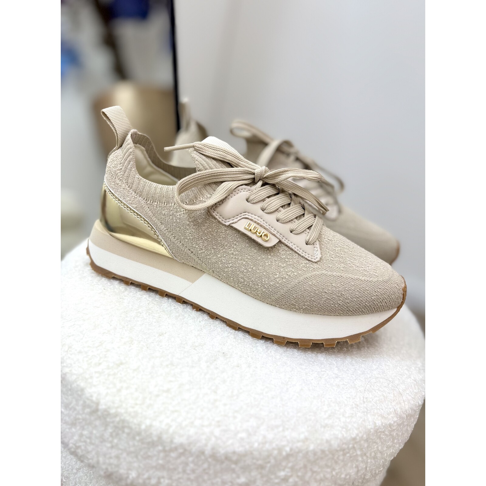 Liu-Jo Sneakers Evelyn Metallic Glitter Liu Jo Gold 1886
