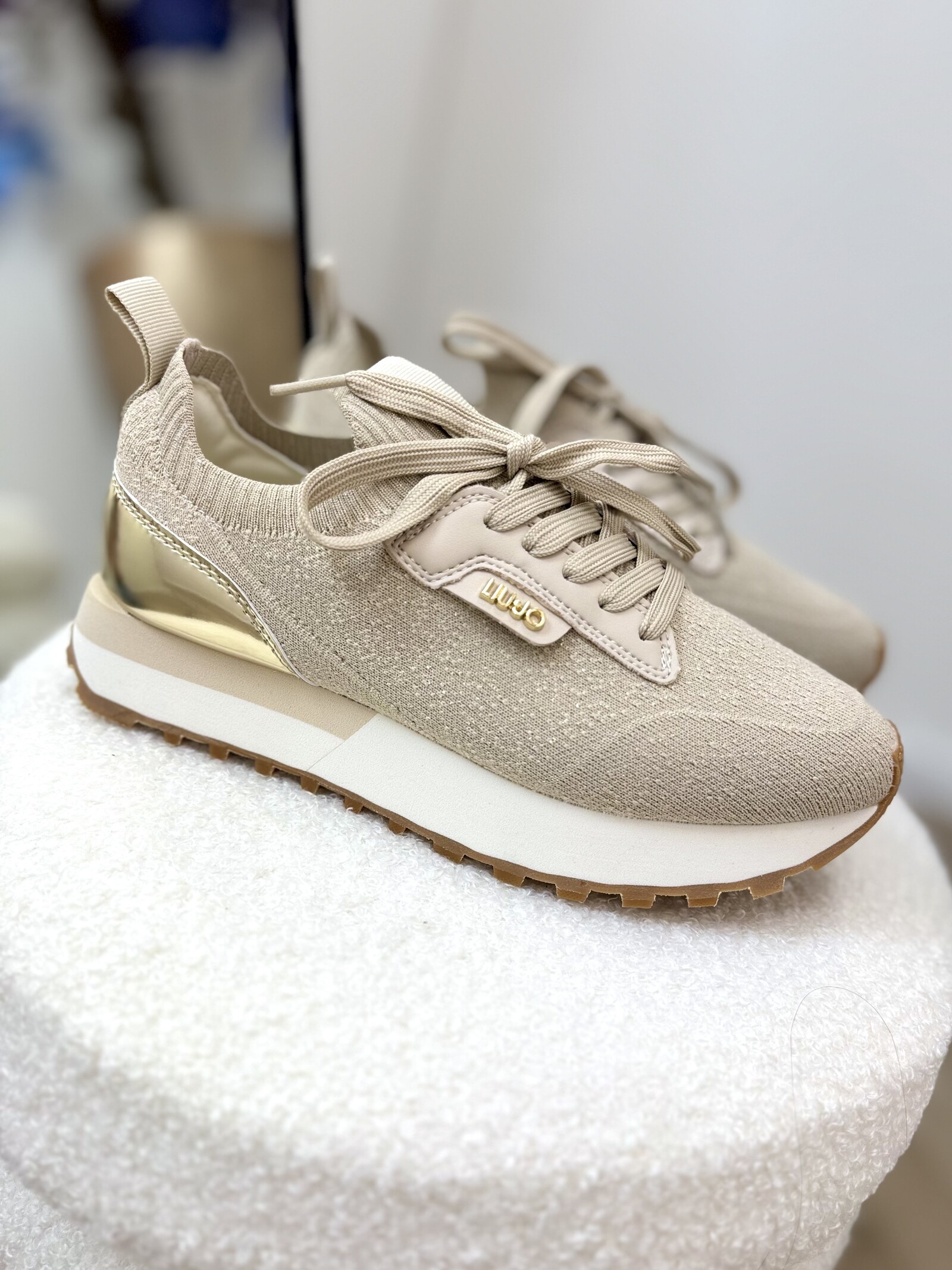 Liu-Jo Sneakers Evelyn Metallic Glitter Liu Jo Gold 1886