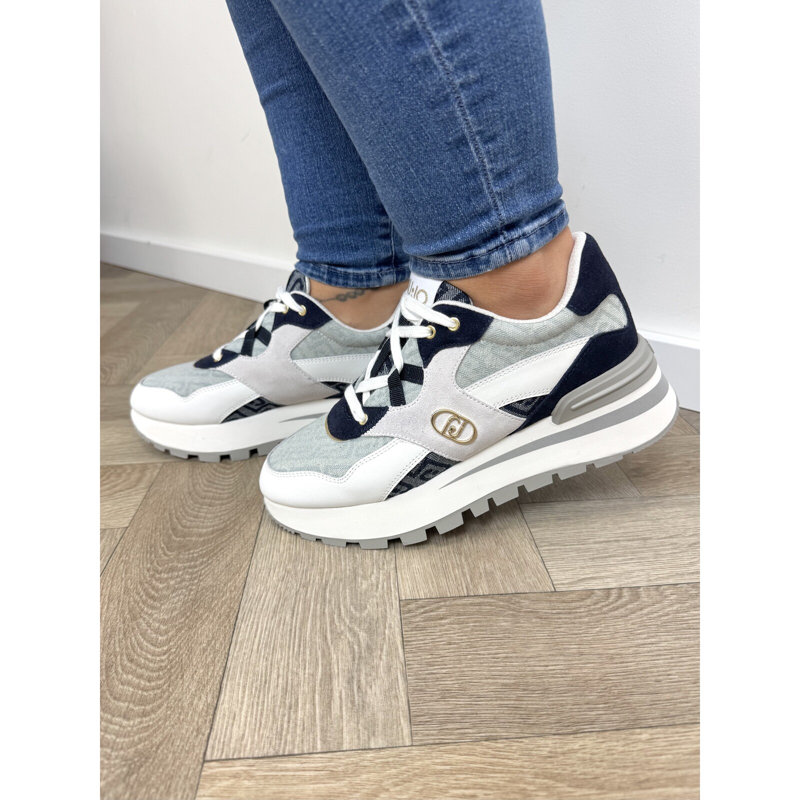 Liu-Jo Sneakers Amazing Calf Leather Denim Liu Jo 1879