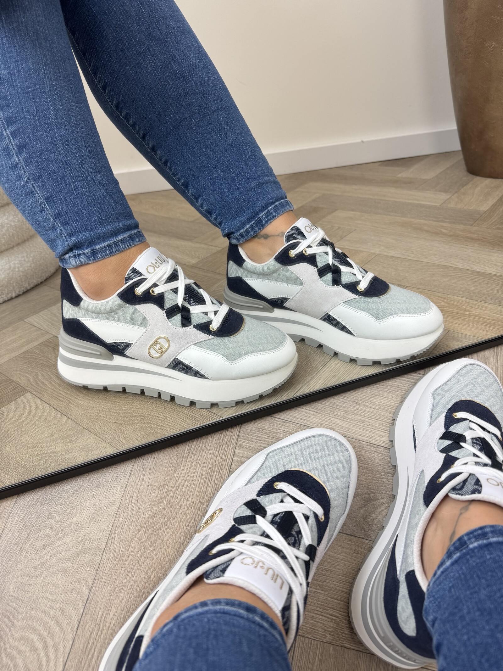 Liu-Jo Sneakers Amazing Calf Leather Denim Liu Jo 1879