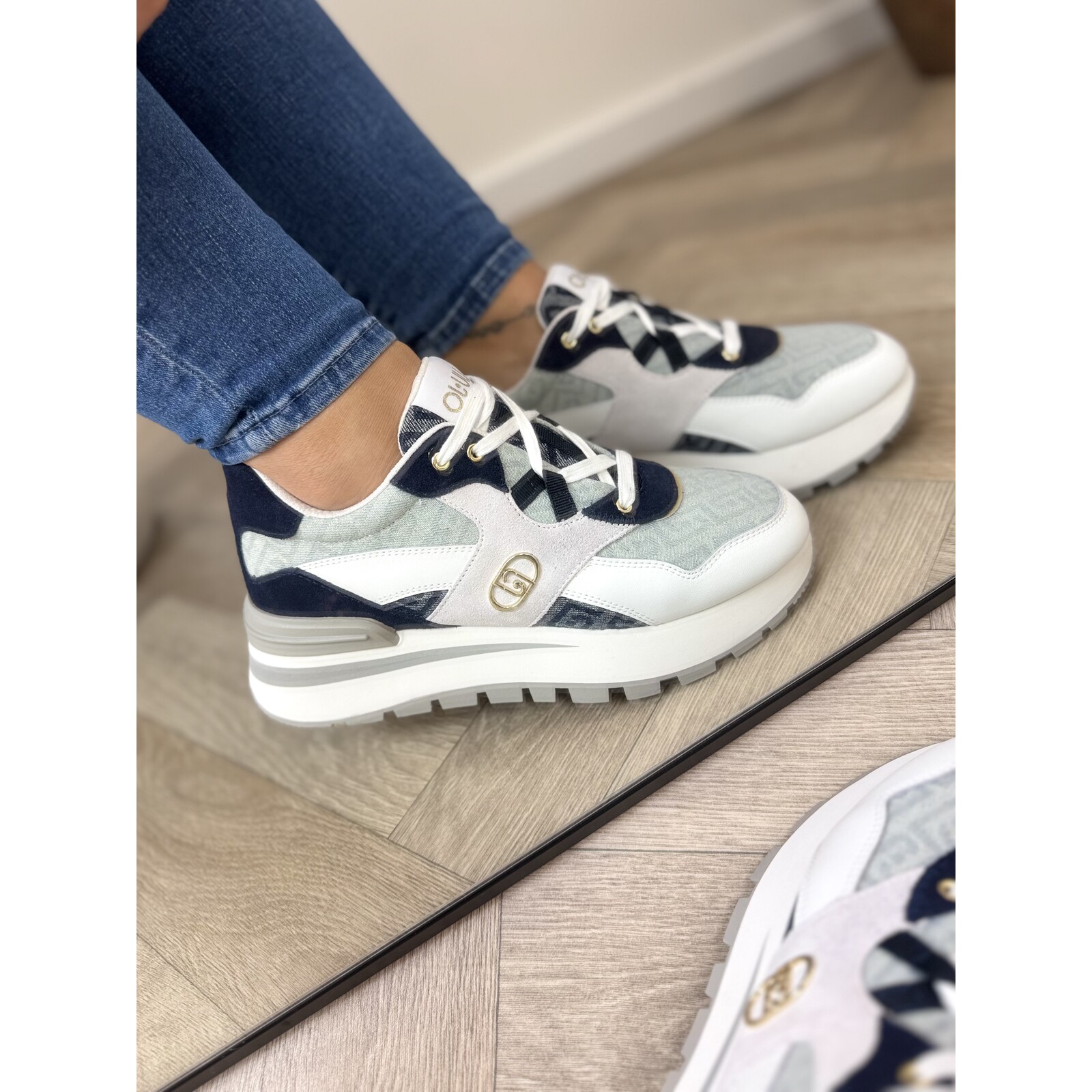 Liu-Jo Sneakers Amazing Calf Leather Denim Liu Jo 1879