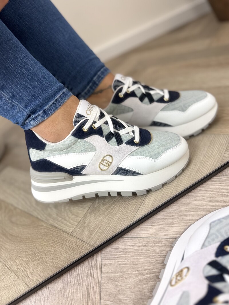Sneakers Amazing Calf Leather Denim Liu Jo 1879