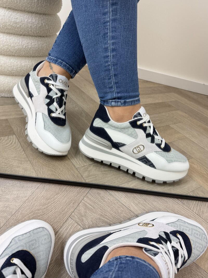 Sneakers Amazing Calf Leather Denim Liu Jo 1879