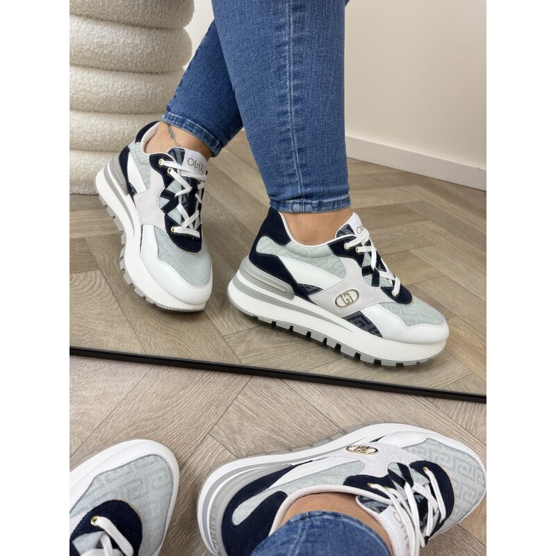 Sneakers Amazing Calf Leather Denim Liu Jo 1879