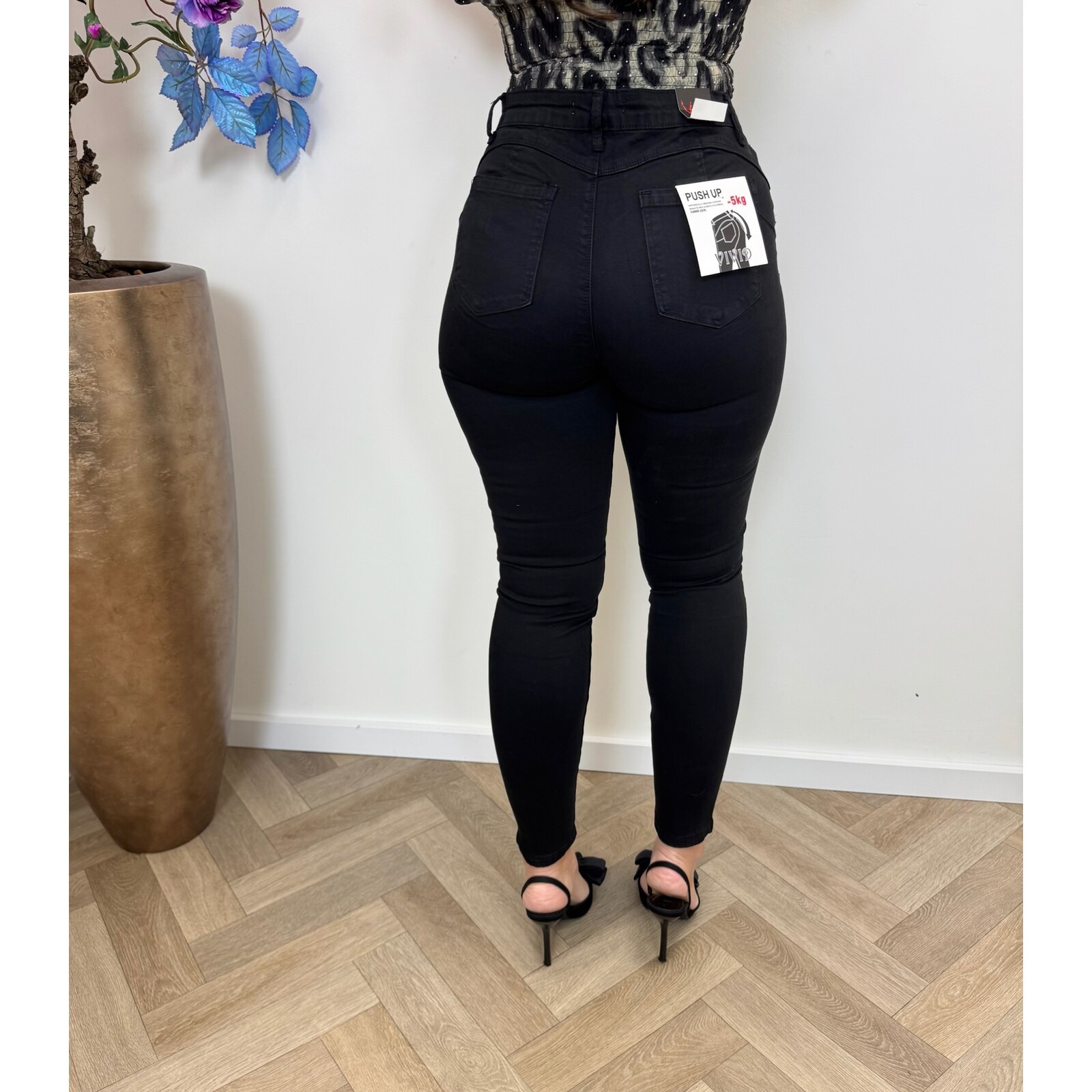 Jeans Vivid Push Up Black E1223-1